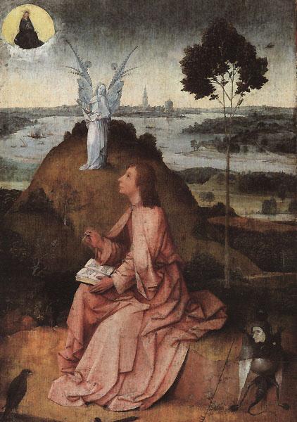 BOSCH, Hieronymus St. John on Patmos France oil painting art